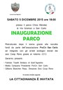Volantino Inaugurazione parco Inaugurazione Parco Chico Mendez - Sabato 5 Dicembre 2015