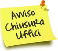 Lunedì 7 Dicembre 2015 - Uffici comunali e Asilo Nido Chiusi