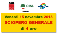 Venerdì 15/11 sciopero generale di 4 ore